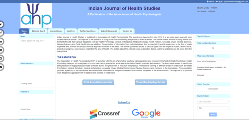 Indian Journal of Health Studies