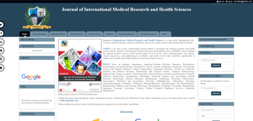 Journal of International Medical Research and Health Sciences