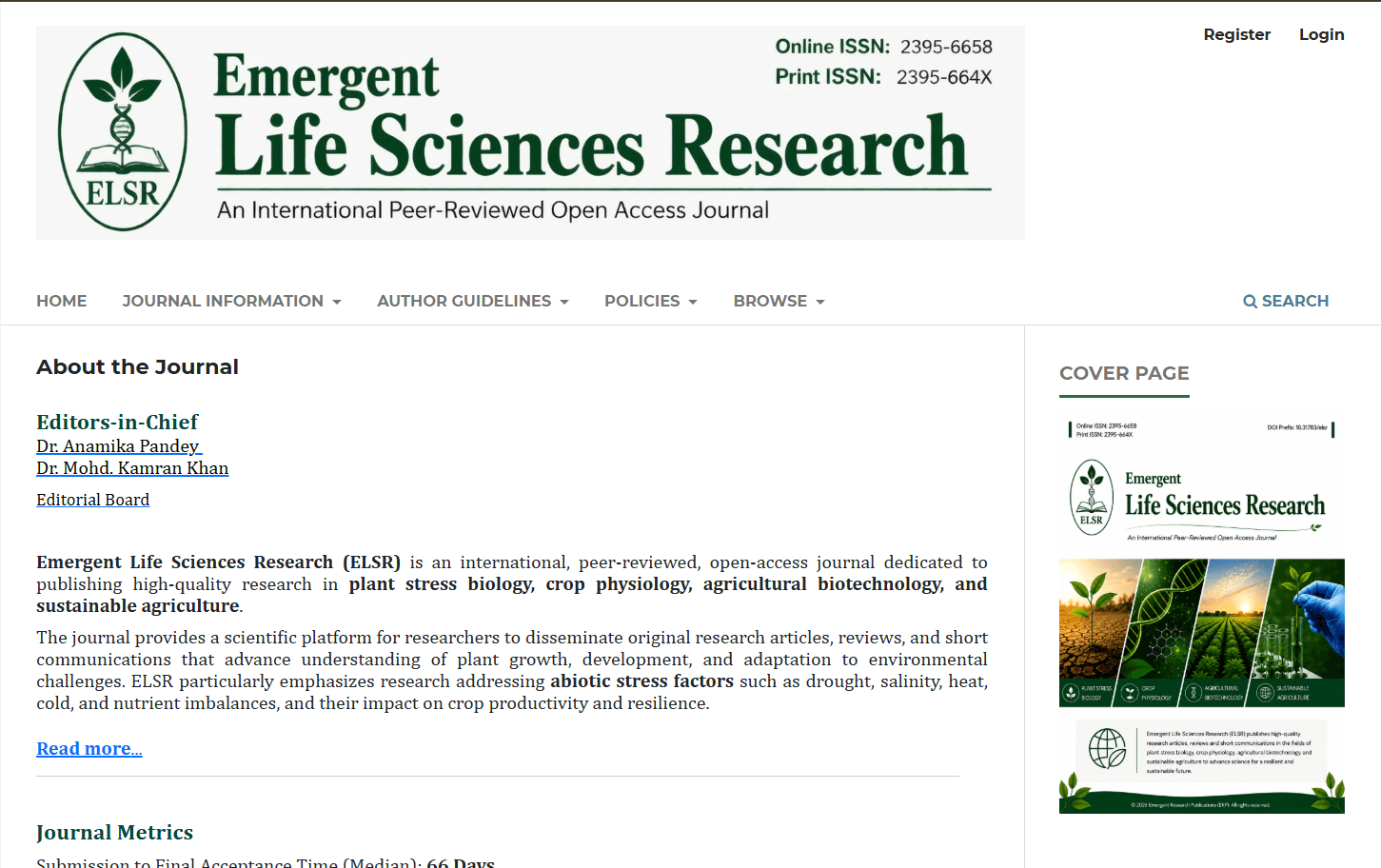Emergent Life Sciences Research Journal
